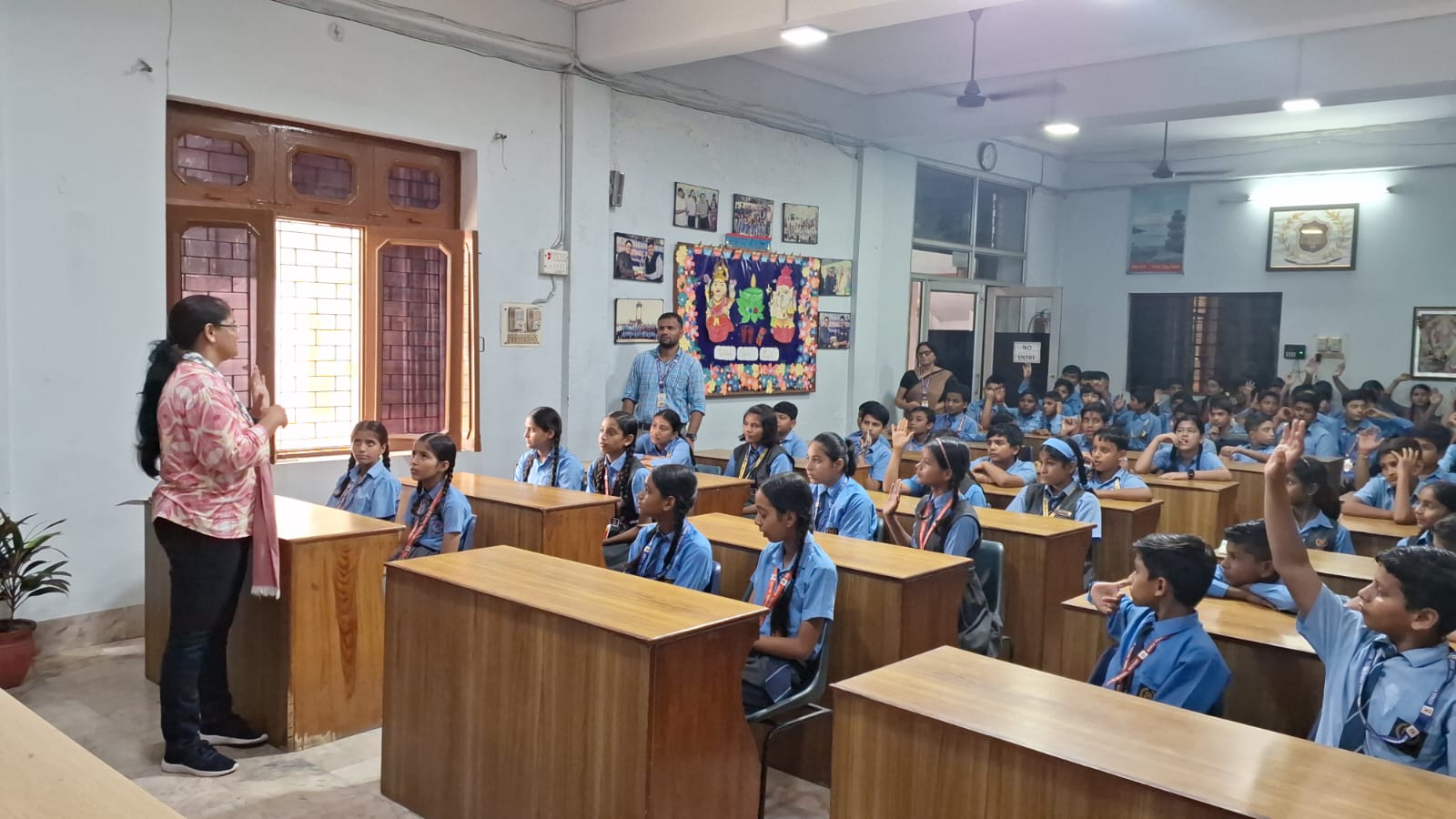 MEETING FOR ENVIROMENT WITH STUDENT ECO COUNCIL OF NOBLE PUBLIC SCHOOL